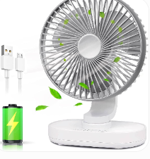 USB rechargeable table fan